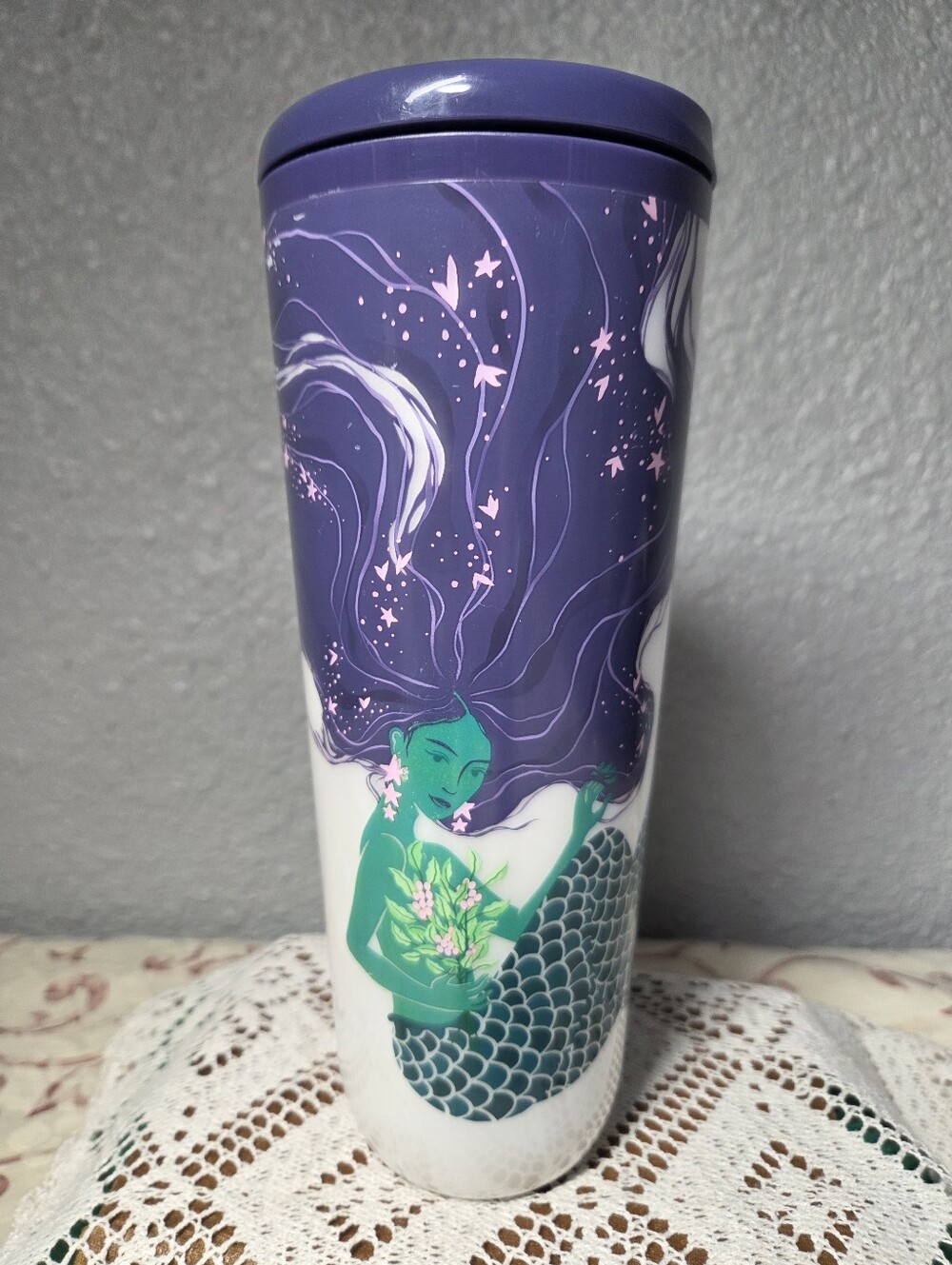 Starbucks Siren Mermaid Pearlescent Purple Venti 24oz Hot Cold Cup Tumbler 2025